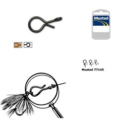 Easy snap Mustad prindere rapida pentru naluci 25 buc / plic nr 2