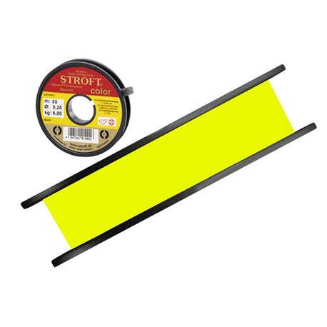 Stroft Color fir monofilament galben fluo 0.20MM - 3.9KG - 100M