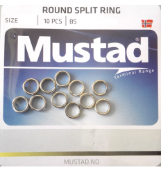 Inele despicate Mustad 7.6 mm - 24KG - 10 buc/plic
