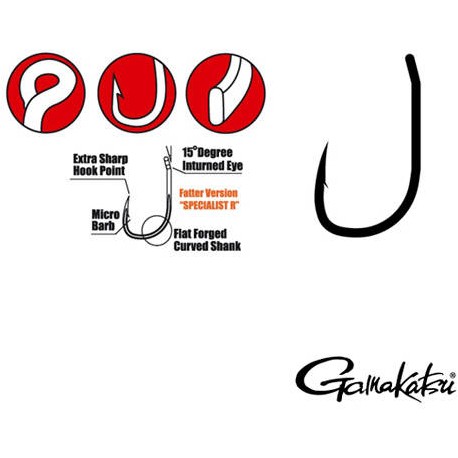 Carlige Gamakatsu nr. 6 G-CARP SPECIALIST RX 10buc/plic