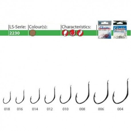 Carlige Gamakatsu nr. 12 forjate LS-2230G 25buc/plic