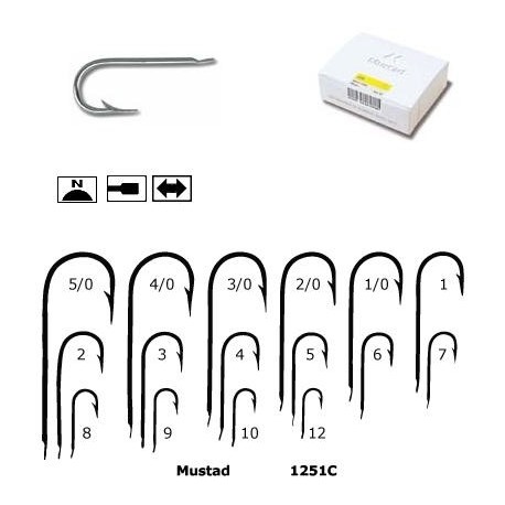 Carlig Mustad tija lunga cu protectie anticoroziva nr 4