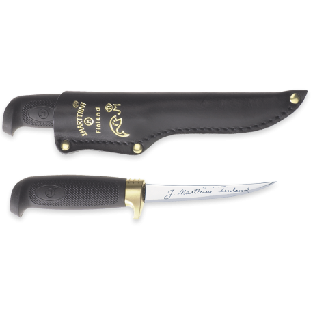 Cutit filetat inoxidabil Marttinii Condor lama 10 cm si teaca piele