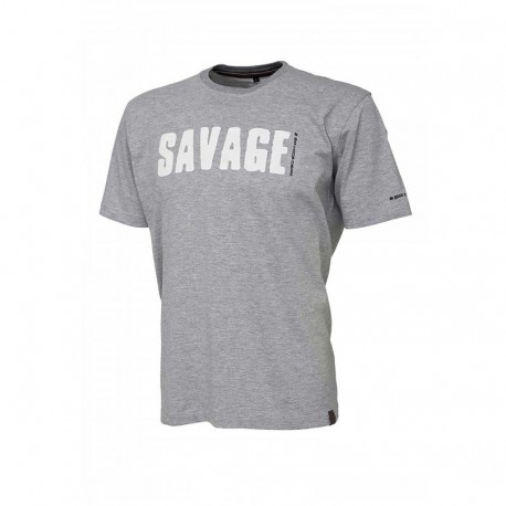 Tricou bumbac barbati Savage Gear light gri