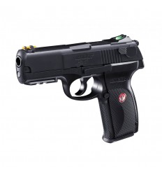Set pistol airsoft 2.8 jouli + 10 capsule CO2 + flacon 2700 buc bile 0.20 g, Umarex Ruger P345