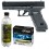 Set pistol airsoft Umarex Glock 17 + 10 capsule CO2 + flacon 2700 buc bile 0.20 g