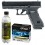 Set pistol airsoft Umarex Glock 17 + 10 capsule CO2 + flacon 2700 buc bile 0.30 g