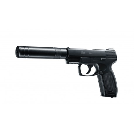 Pistol airsoft CO2 Umarex Combat Zone COP SK cu amortizor, 2 jouli, calibru 6 mm, 15 bb