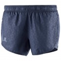 Pantaloni Alergare Salomon Agile Short Femei Bleumarin