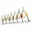 Lingurita rotativa argint Mepps blister nr. 4 / 9.0 grame