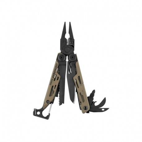 Multitool Leatherman Signal Coyote Tan Limited Edition, 19 functii, cu teaca