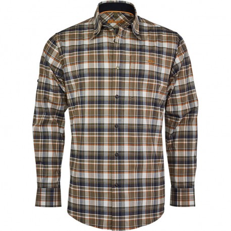 Camasa bumbac cu maneci lungi in carouri Blaser Comfort Modern
