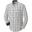 Camasa Blaser Oxford bej / blue / brown cu maneci lungi, in carouri, 100% bumbac