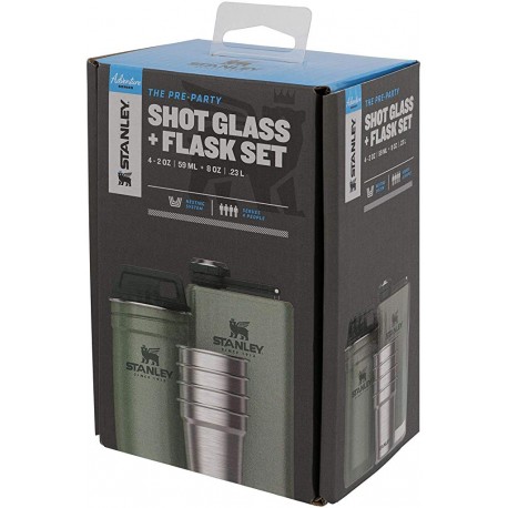 Set inoxidabil Stanley Adventure cu butelca si pahare