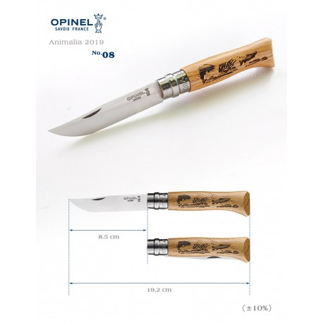 Opinel 8 Pastrav inox maner stejar