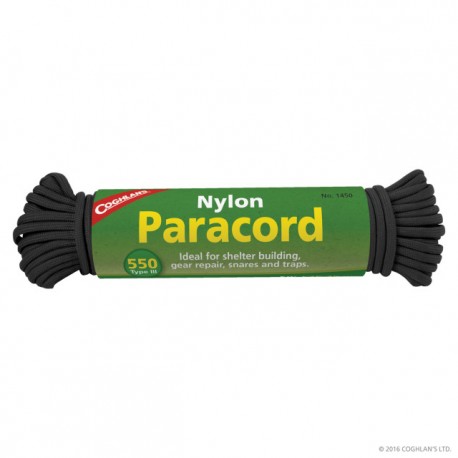 Paracord Coghlans 15.25 m, negru