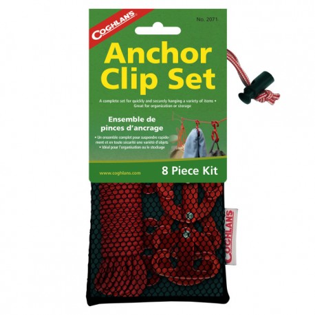 Clipsuri tip ancora, set 4 buc, cu sfoara Coghlans