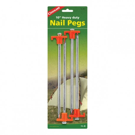 Cuie pentru cort lungime 25,4 cm pentru sol tare, set 4 buc Coghlans