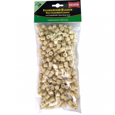 Pelete lana pentru curatat teava calibrul 338/9,3x62/375 300buc