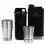 Set inoxidabil Stanley Adventure cu butelca si pahare, negru