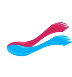 Set 2 tacamuri Light My Fire Spork XM, 20 cm, 16 grame, negru - portocaliu