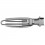 Furculita pliabila camping, inoxidabila, 16,5 cm, 25 g Fox Outdoor