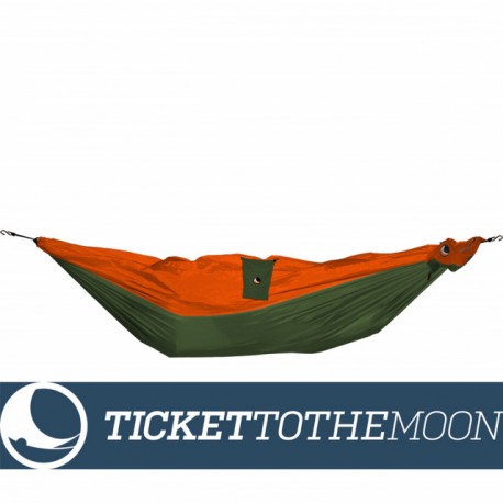 Hamac pentru copii Ticket To The Moon Mini Kaki-Orange, 150 × 100 cm, 200 grame