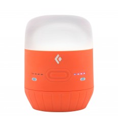 Lanterna camping cu statie de incarcare USB Black Diamond Moji, 250 lumeni, 4 x AA, orange