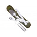 Tacamuri camping Joker inox set 4 piese cu husa