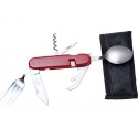 Briceag multifunctional cu tacamuri si husa Joker
