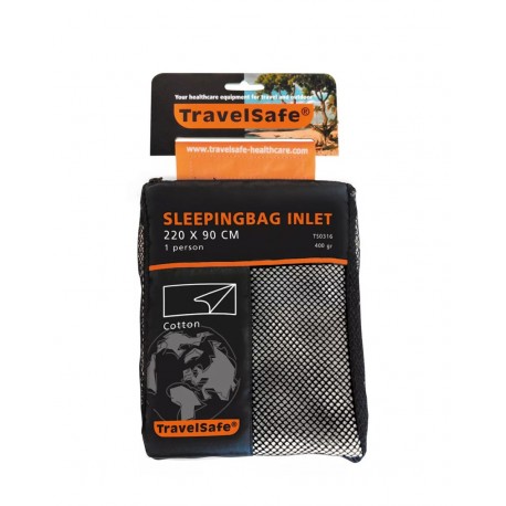 Lenjerie sac de dormit dreptunghiulara, 220 x 90 cm, bumbac, Travelsafe cotton blanket