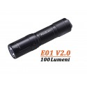 Lanterna 100 lumeni LED Fenix E01 v2.0 neagra