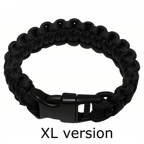 Bratara paracord XL neagra MFH