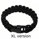 Bratara paracord XL neagra MFH