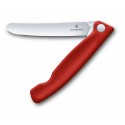 Cutit Victorinox otel inox, lama pliabila blocabila, maner rosu