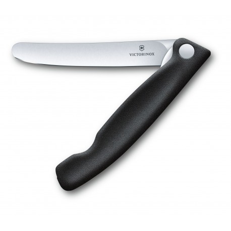 Cutit Victorinox otel inox, lama pliabila blocabila, maner negru