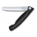 Cutit Victorinox otel inox, lama pliabila blocabila, maner negru