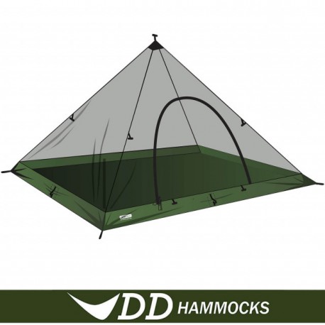 Plasa antiinsecte in forma de cort Cort DD Hammocks SuperLight Pyramid XL