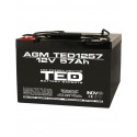 Acumulator stationar 12 V 57 Ah Ted Electric AGM VRLA
