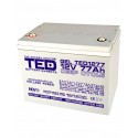 Acumulator Gel Deep Cycle 12V, 77 Ah TED AGM VRLA, conectori M6