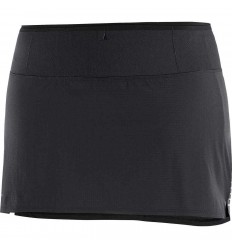 Fusta alergare femei Salomon SENSE SKORT W Negru