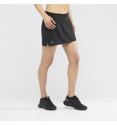 Fusta alergare femei Salomon SENSE SKORT W Negru