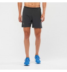 Pantaloni scurti alergare barbati Salomon SENSE 5'' SHORT Negru
