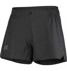 Pantaloni scurti alergare barbati Salomon SENSE AERO 4'' SHORT M Negru