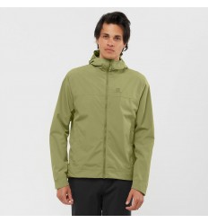 Geaca drumetie barbati Salomon EXPLORE WATERPROOF 2L JAC Kaki
