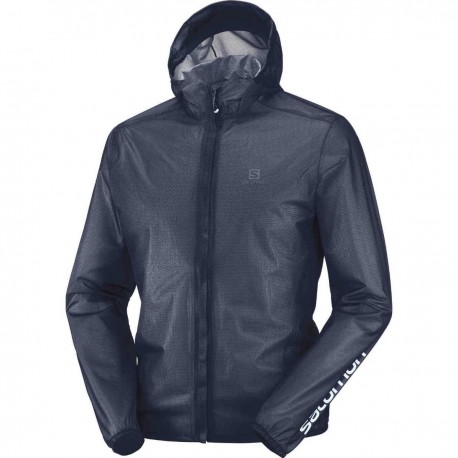 Geaca alergare barbati Salomon BONATTI RACE WP JKT M Bleumarin