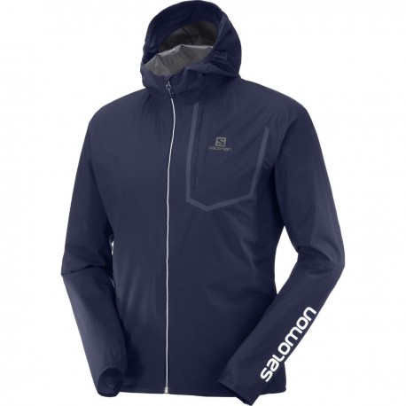 Geaca alergare barbati Salomon BONATTI PRO WP JKT M Bleumarin
