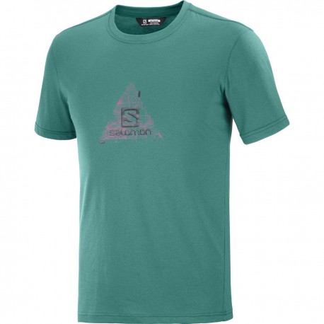 Tricou drumetie barbati Salomon EXPLORE BLEND TEE M Verde