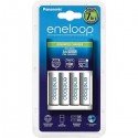Set incarcator Panasonic cu 4 acumulatori Eneloop AA R6 1900mAh Ni-MH 1,2V