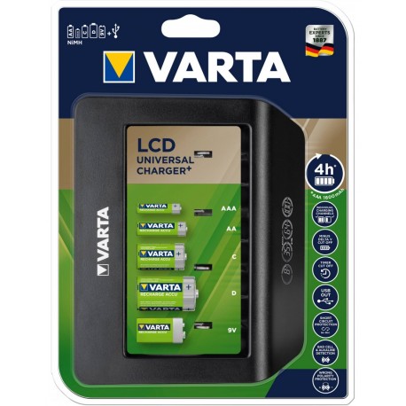 Incarcator Varta Universal pentru acumulatori AAA, AA, C, D, 9V Ni-Mh 57688